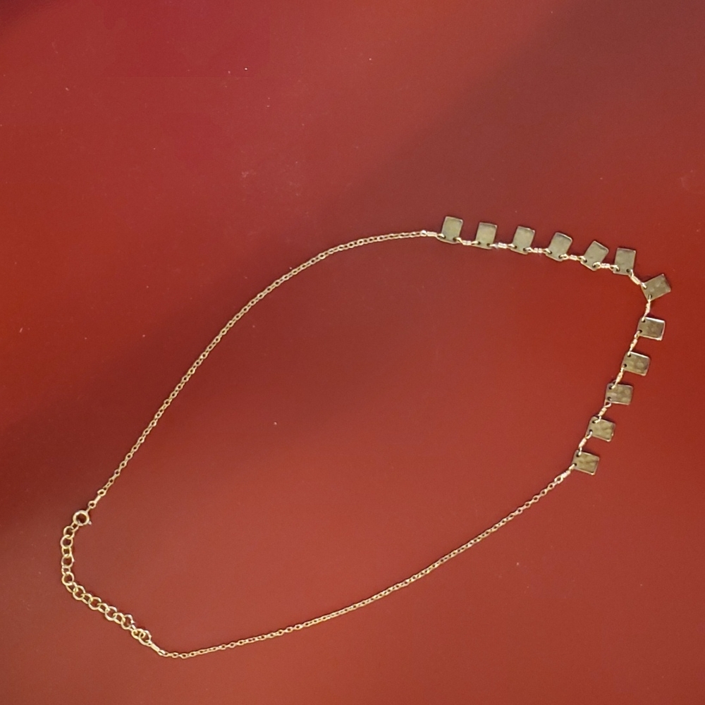 Necklace with mini squares